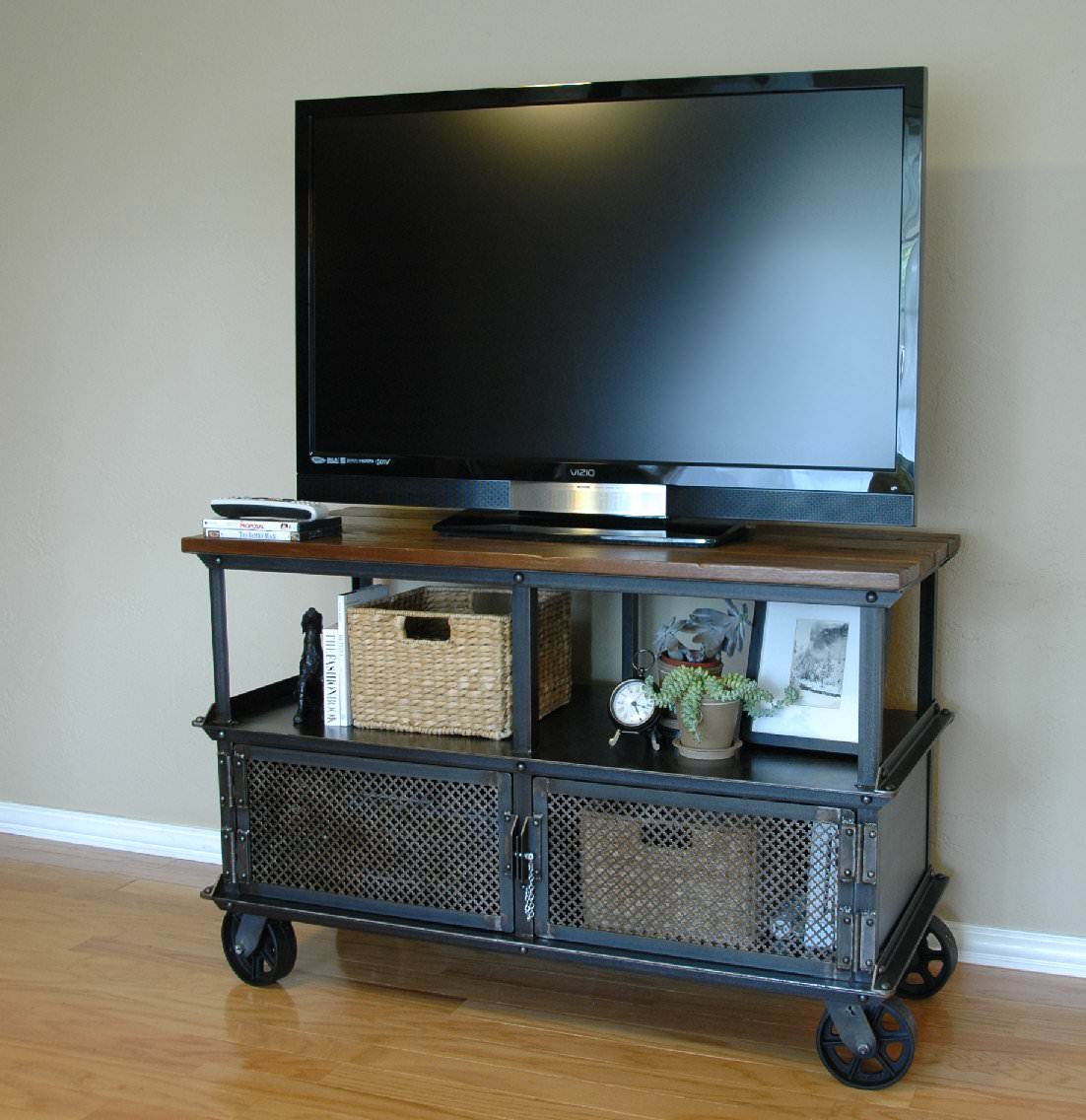 Ellis Media Console Vintage Industrial Furniture