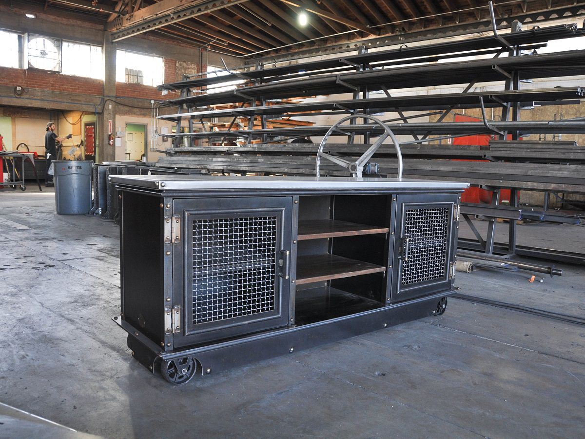 Boxcar Ellis Console Vintage Industrial Furniture