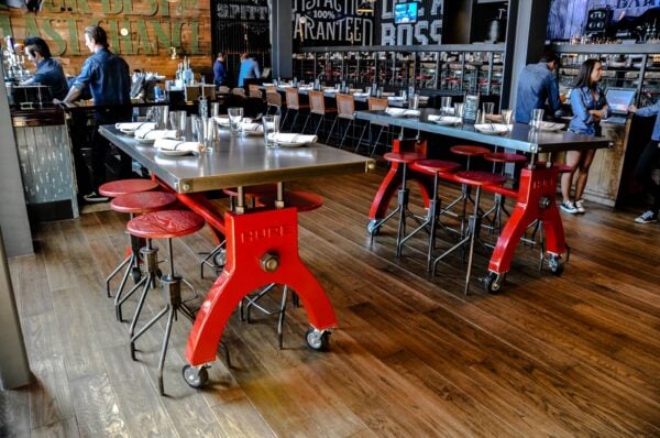 Custom Handcrafted Glossy Hure Bar Table