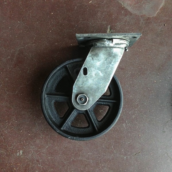 6″ Cast Iron Caster Wheels Vintage Industrial Furniture