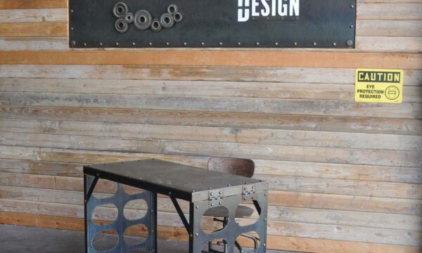 Luxury Industrial Flat Iron Desk