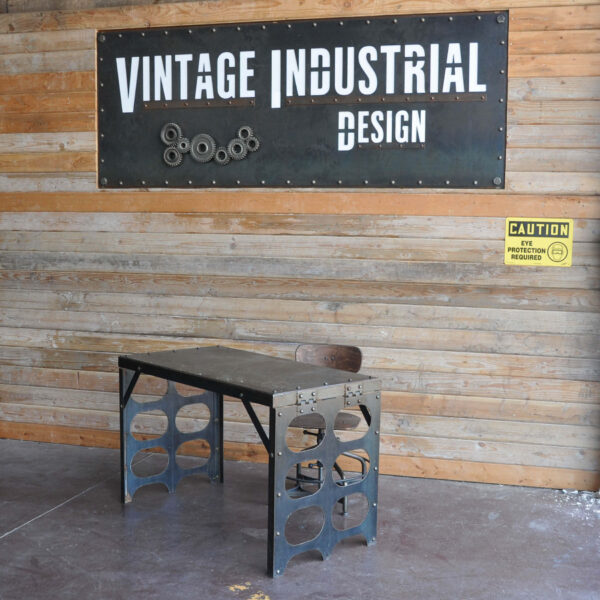 Luxury Industrial Flat Iron Desk