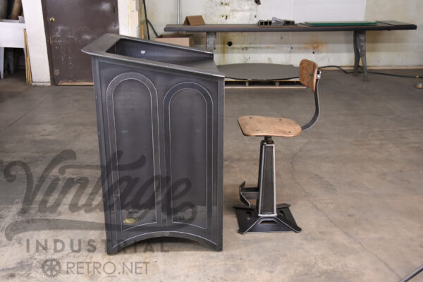 Handcrafted Steel Metropolitan Bar Chair