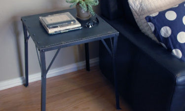 Riveted Industrial Side Table