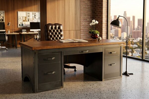 Custom Handcrafted Chairman Desk