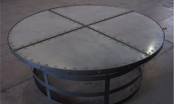 Zinc Top Coffee Table