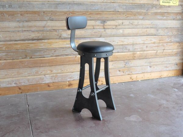 Custom Industrial Upholstered a Frame Bar Chair