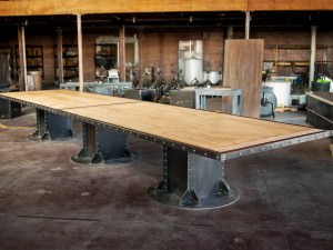 I Beam Maple Conference Table
