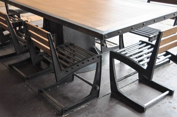Zen dining chair and I Beam