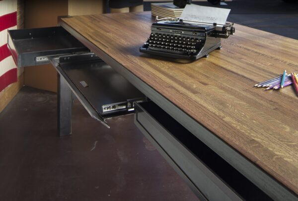 Luxury Industrial 42 Desk with Raw Finish