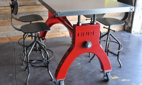 Luxury Industrial Glossy Hure Bar Table