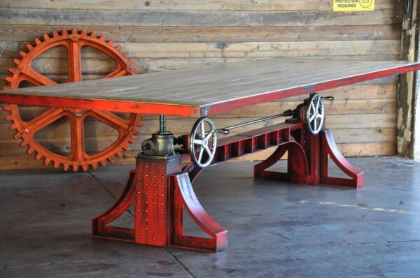 Custom Steel Bronx Adjustable Height Industrial Conference Table