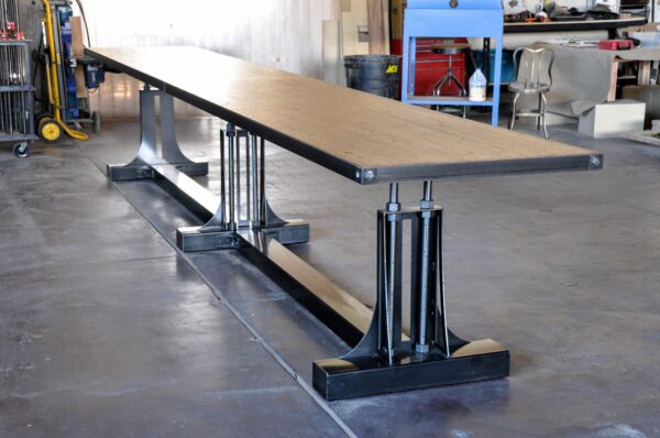 Bespoke Steel Post Industrial Table Base