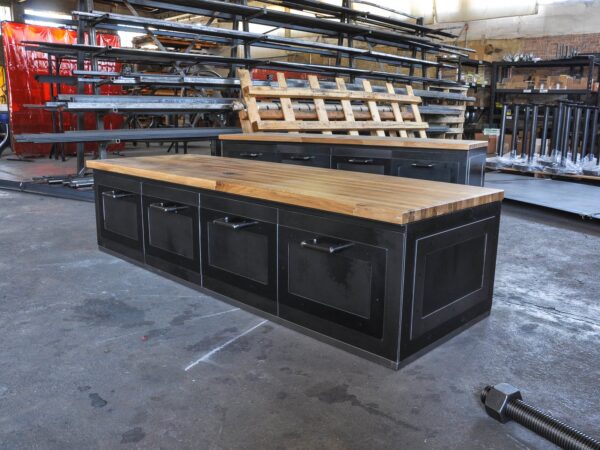 Luxury Industrial Mudroom Bench