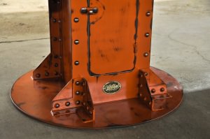 Aged Orange Conference Table