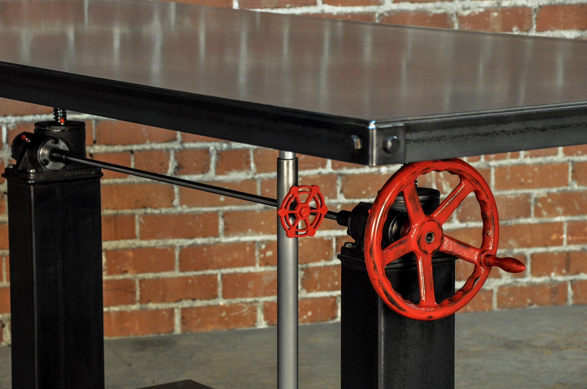 Crank Table Vintage Industrial Furniture
