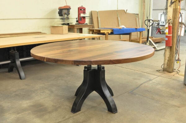Custom Handcrafted Hure Pedestal Table