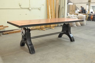 Copper top Hure Crank Table
