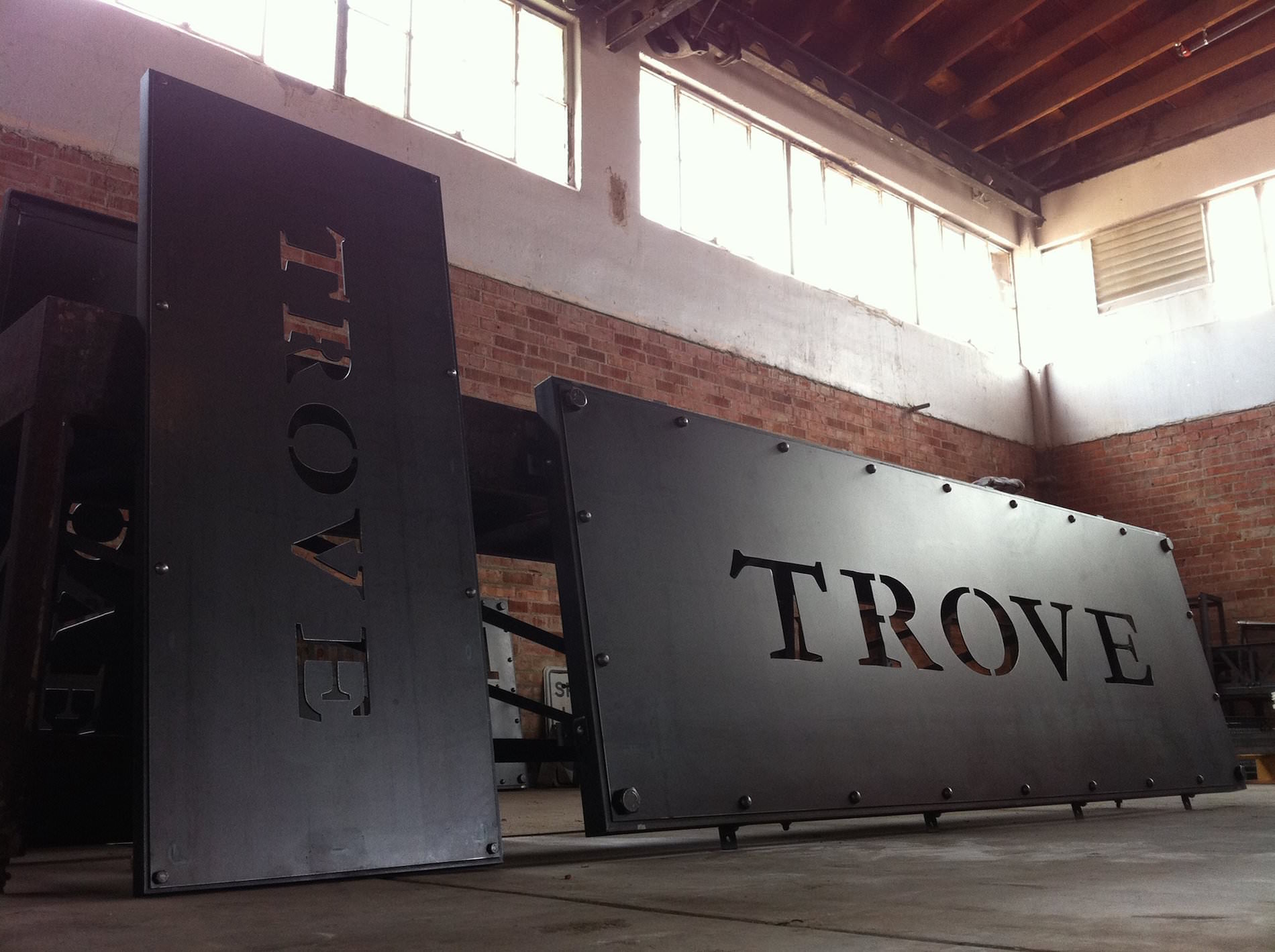 Custom Vintage Industrial Sign | Vintage Industrial Furniture