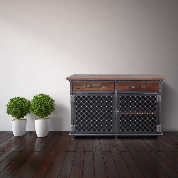 Custom Handcrafted Lattice Work Ellis Console