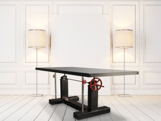 Steel-Crank-Table-White-Lamps-2