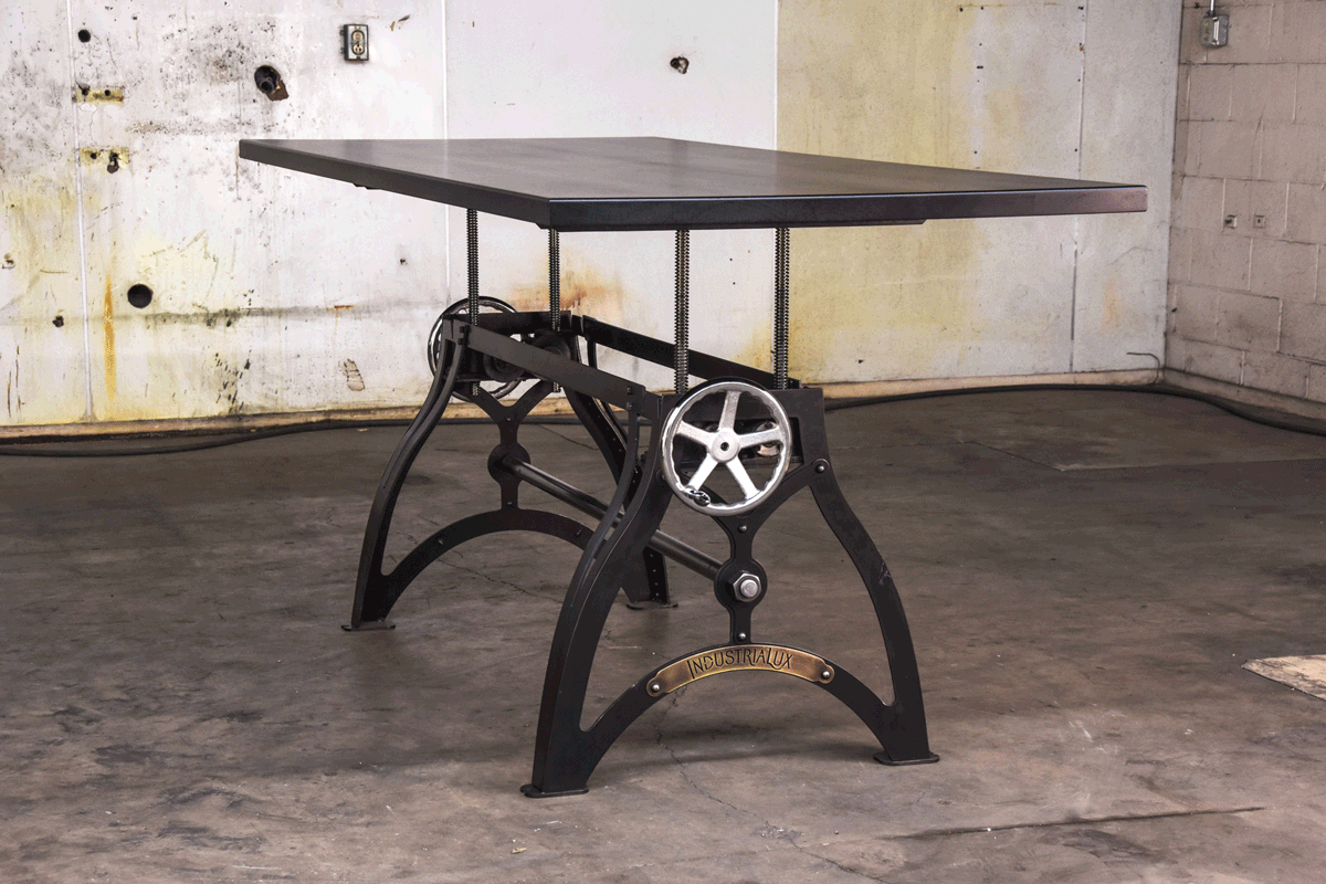 Ux Sit Stand Crank Desk Vintage Furniture Ux Sit Stand Crank Desk