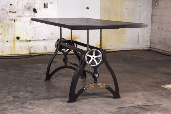 Custom Handcrafted IndustriaLux Sit Stand Crank Desk