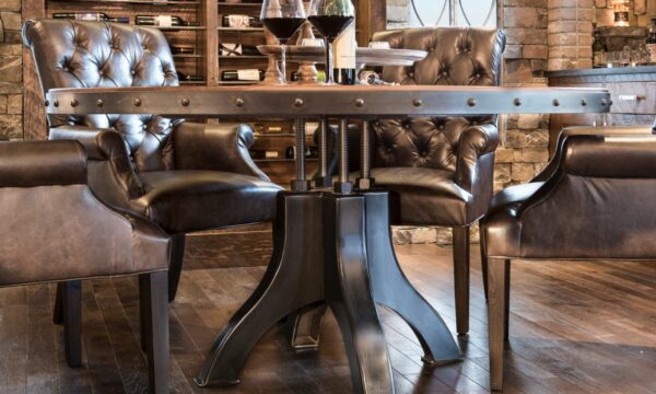 Luxury Industrial Hure Pedestal Table Base