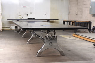 Black Top Chrome Hure Conference Table 1900 (3 of 9)