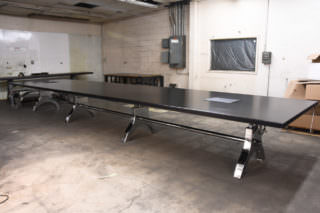 Black Top Chrome Hure Conference Table 1900 (5 of 9)