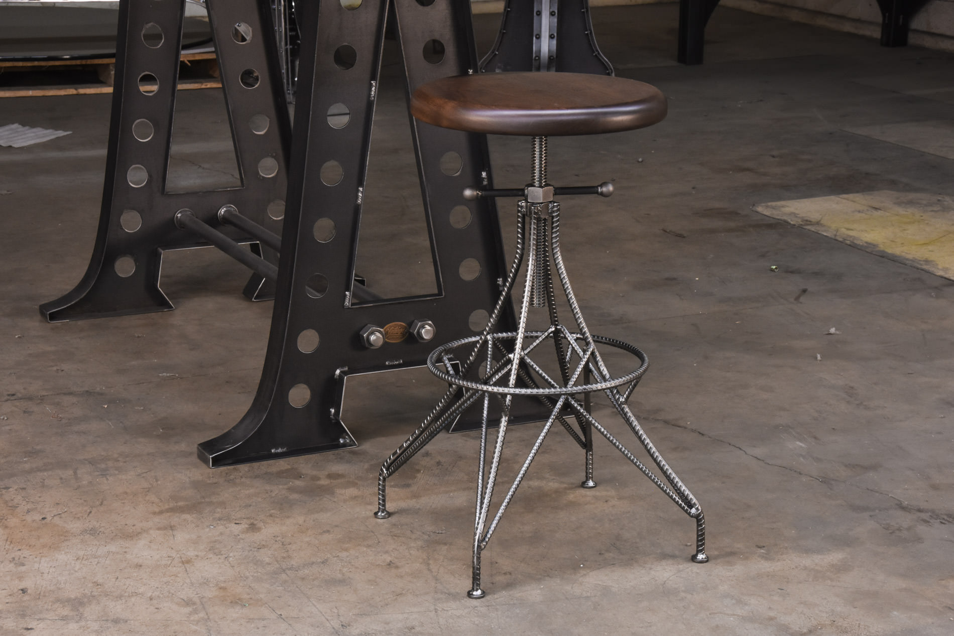 Rebar Stool Vintage Industrial Furniture