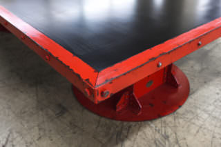 Aged Red I Beam Black Beech Top Conference 1900-5