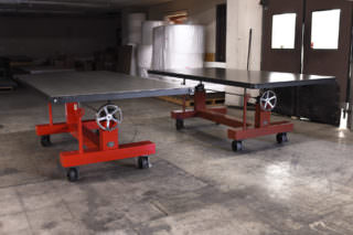 Bright Red and Brown Crank Table 1920 (1 of 1)