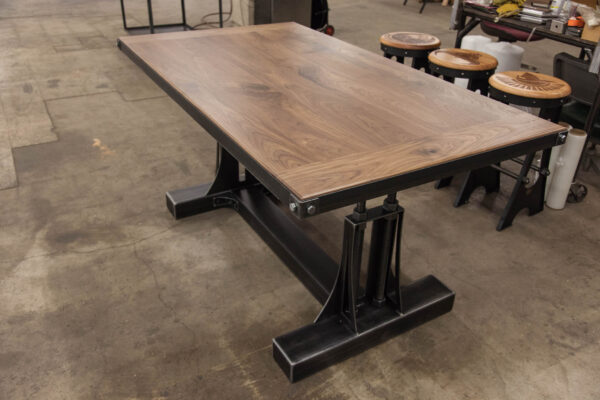 Bespoke Steel Post Industrial Desk