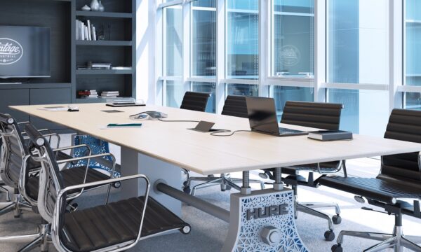 Luxury Industrial Digital Hure Conference Table in a Office