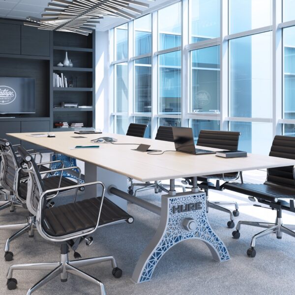 Luxury Industrial Digital Hure Conference Table in a Office