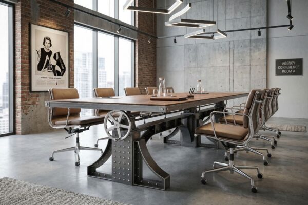Bronx Conference Table in Ad Agency Office