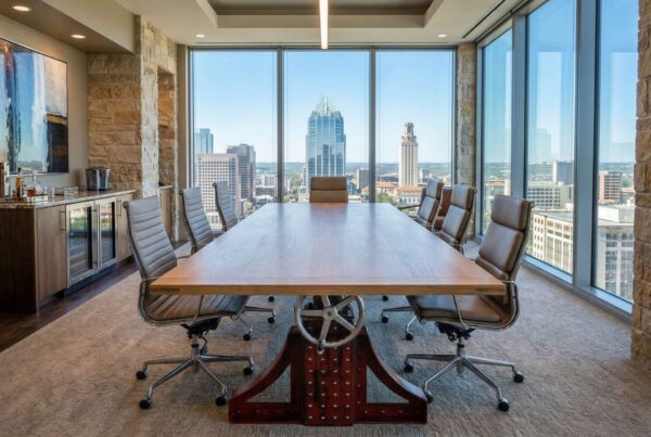 Luxury Industrial Bronx Boardroom Table in Austin by Vintage Industrial