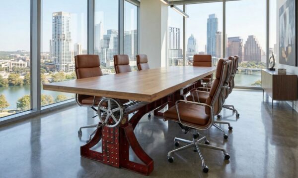 Luxury Industrial Bronx Conference Table in Austin
