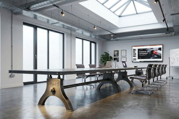 Natural Steel Hure Conference Table 3