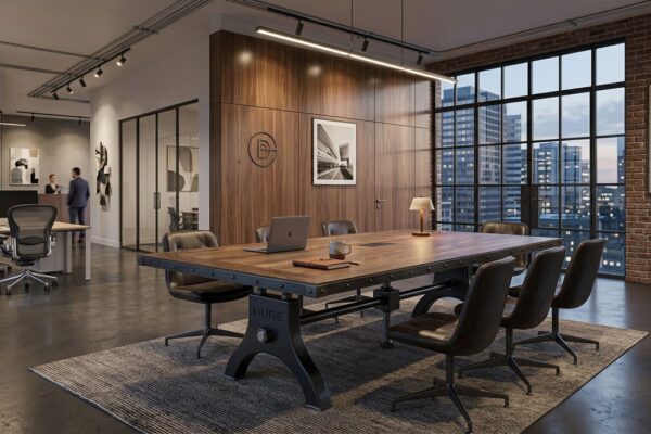 Hure Conference Table Walnut Top 1