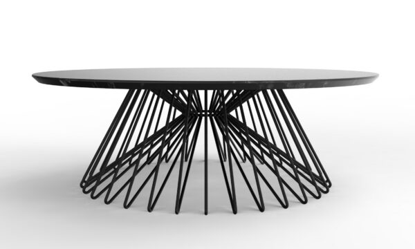 Luxury Industrial Black Beauty Coffee Table