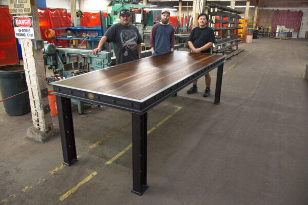 Bespoke Steel Firehouse Table