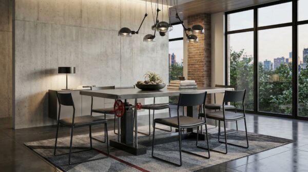Luxury Industrial Crank Table