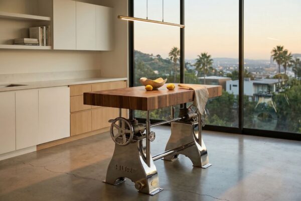 Small Crank Table Kitchen Island 2
