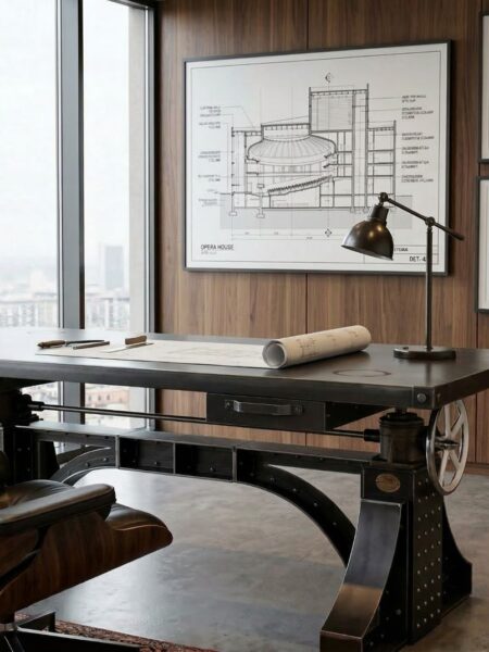 Custom Handcrafted Bronx Crank Desk