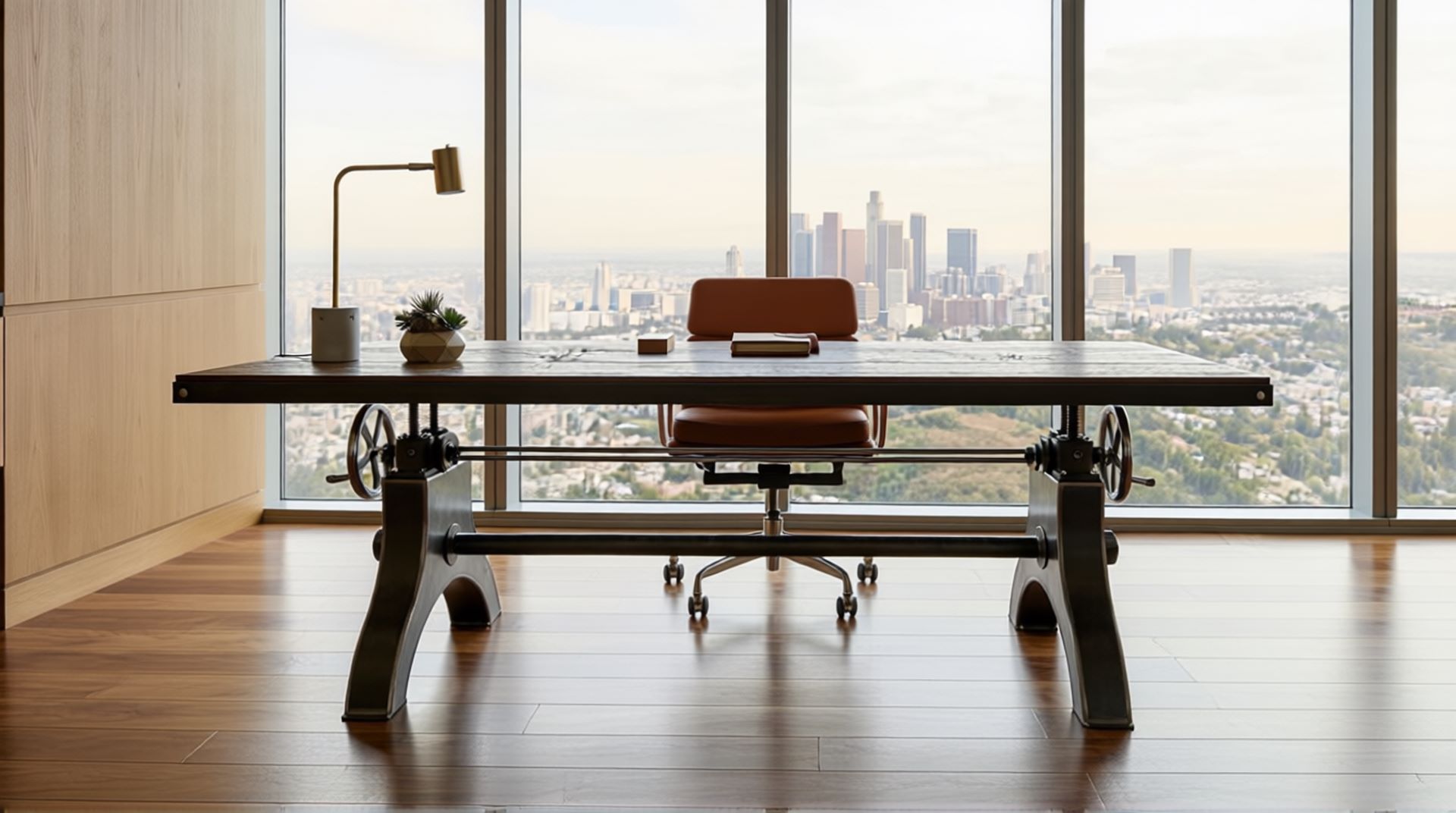 Hure Sit Stand Crank Desk - Image 3