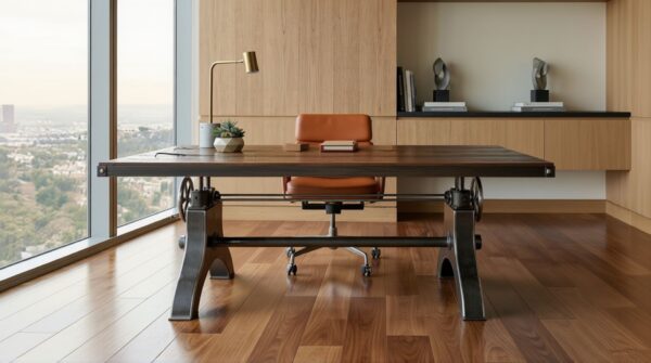 Artisan Industrial Hure Crank Desk in a Office