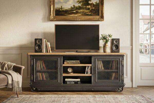 Boxcar Ellis Bar Media Cart