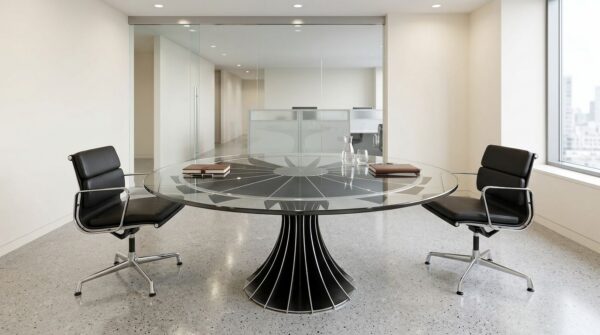 Luxury Industrial Compressor Conference Table: Power Under Control